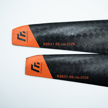 T60x 12 Layers Carbon Fiber Pro Propeller AgDroneParts 1 Pair (CW)